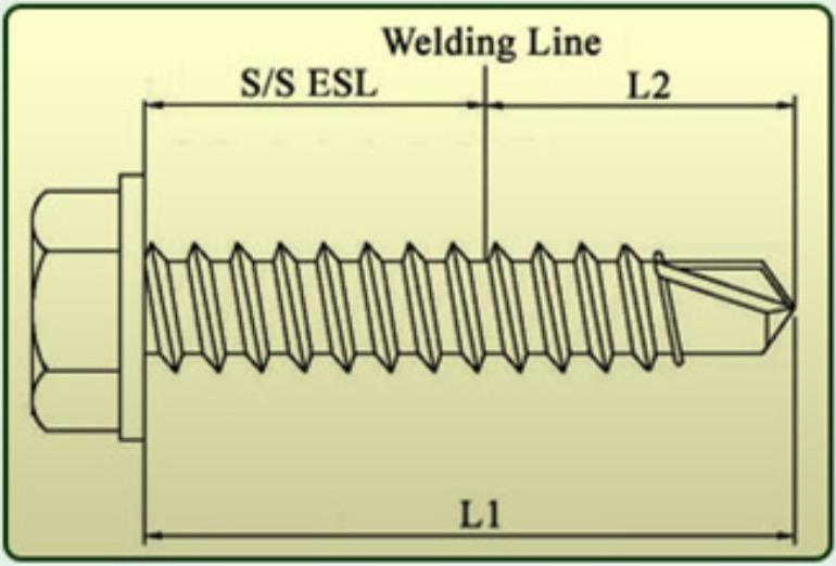 複合金屬鑽尾螺絲2號尾-1|複合式螺絲