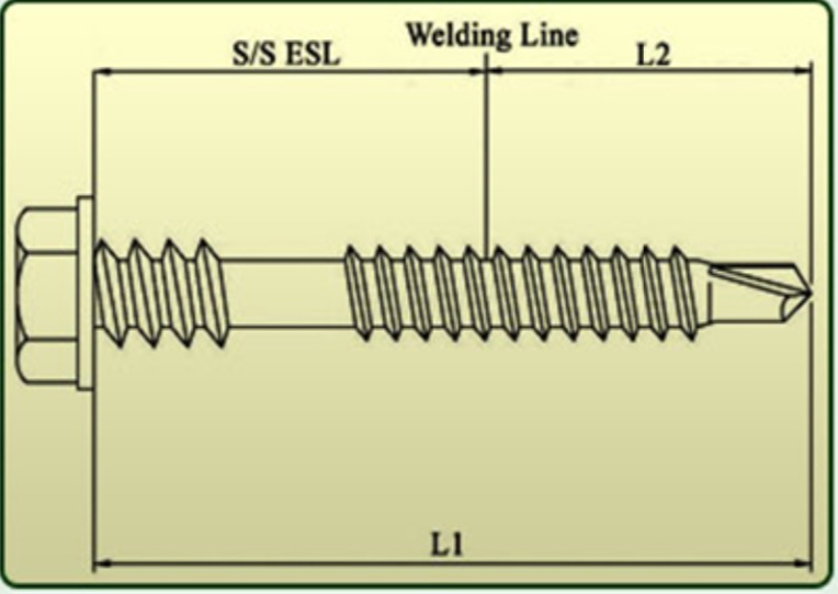 複合金屬鑽尾螺絲2號尾-4|複合式螺絲